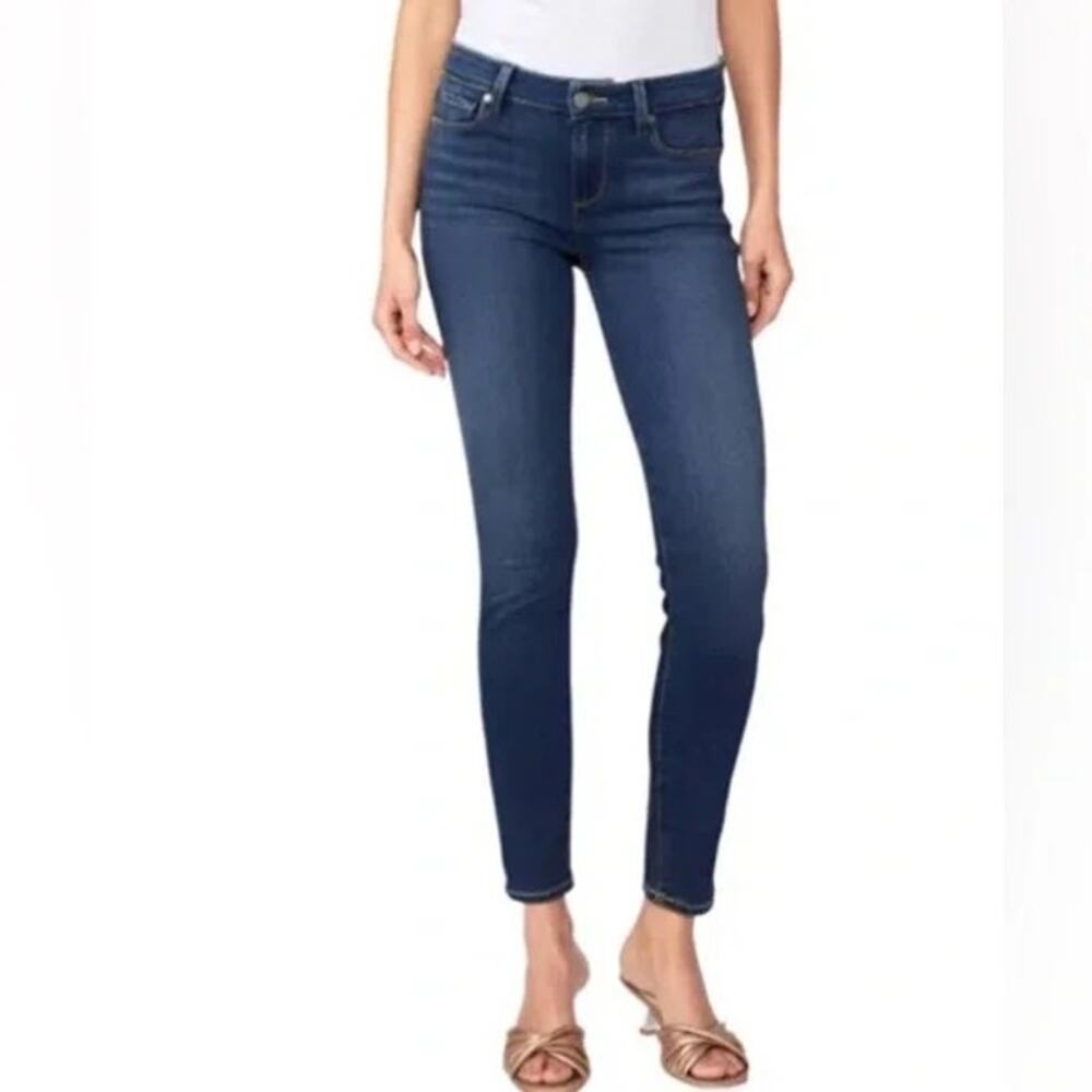 Paige Jeans the Verdugo Ankle Dark Blue Wash Skinny Jeans Women's Size 27